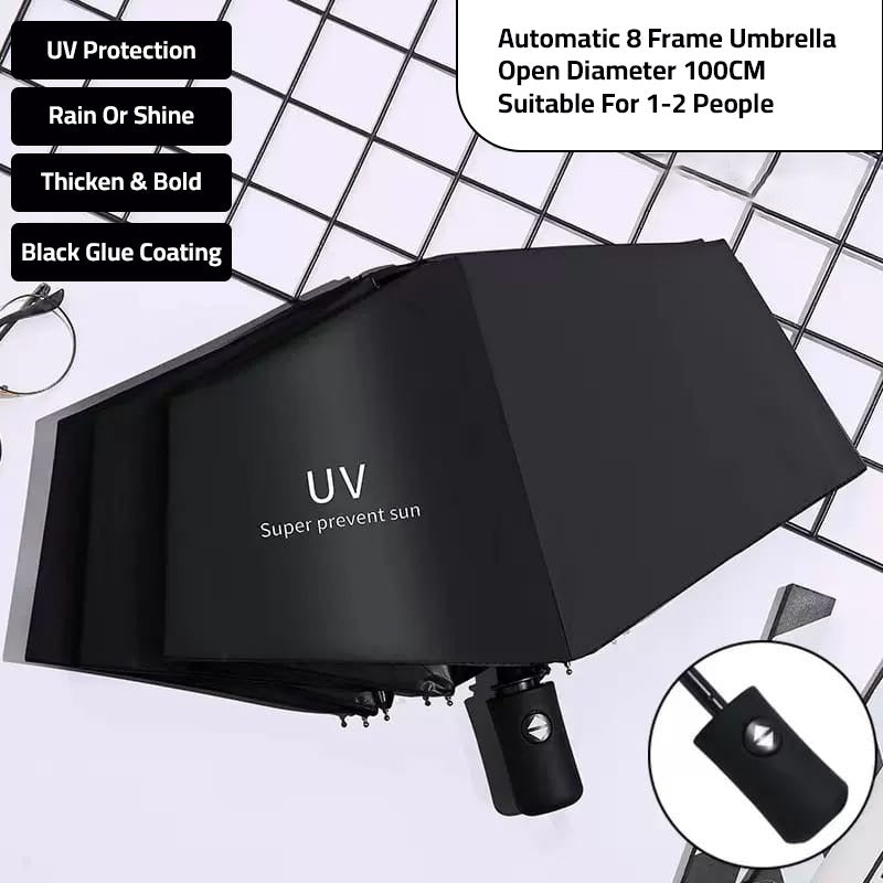 Automatic Umbrella, UV Protection Sunscreen Outdoor Windproof Umbrella