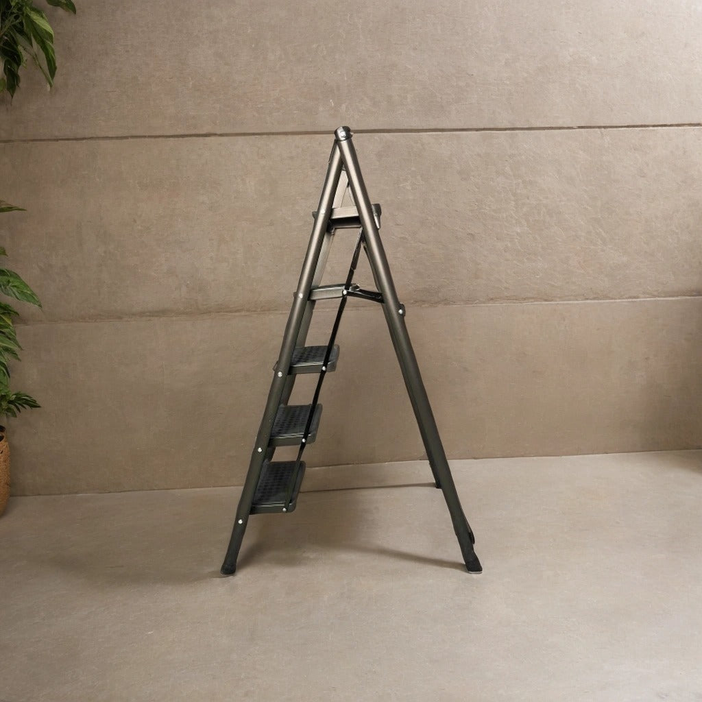 Folding 5 Step Ladder, Portable Step Stool with Anti-Slip Wide Pedal for Indoor, Outdoor
