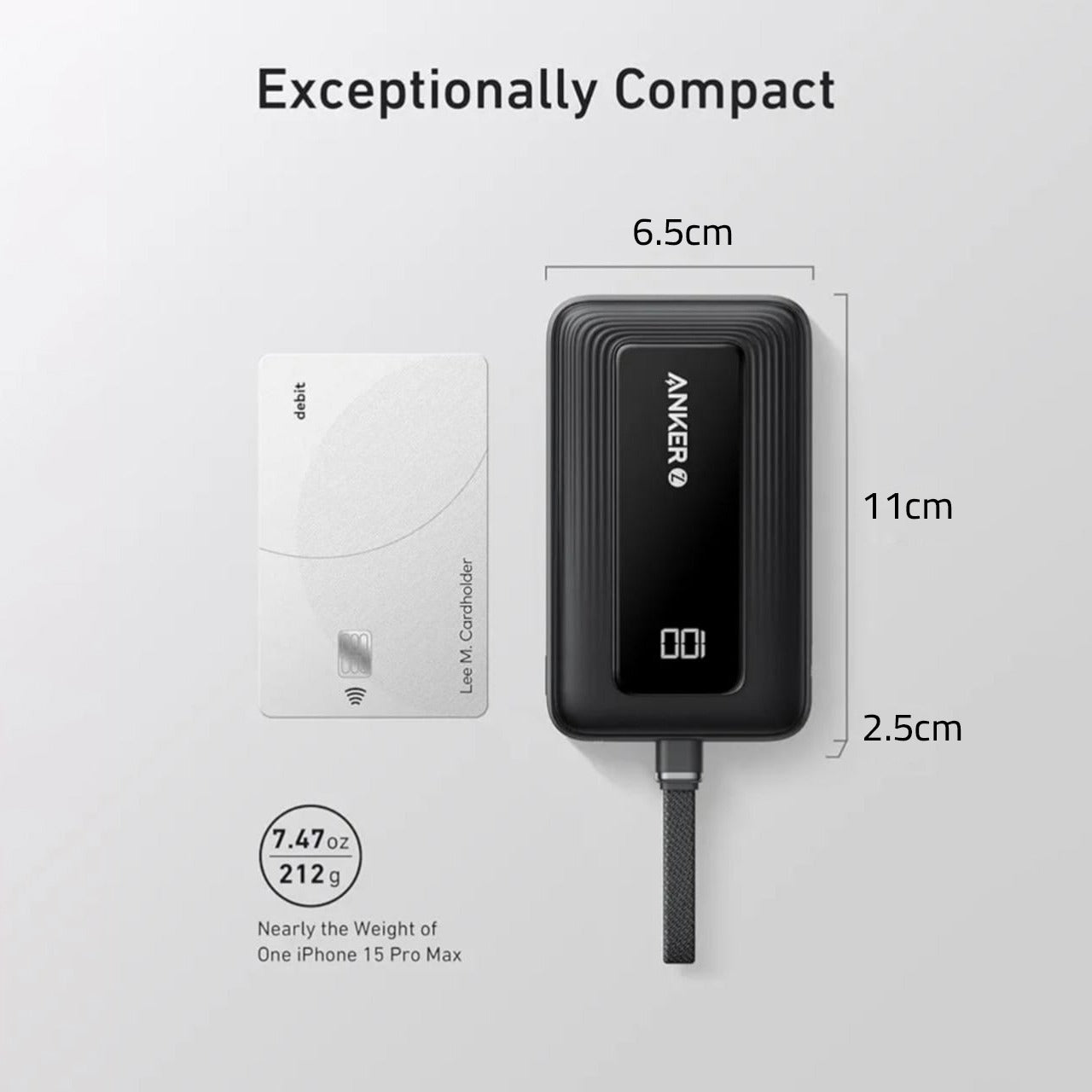 أنكر زولو بنك طاقة بسعة 20,000 مللي أمبير، شحن سريع 30 واط