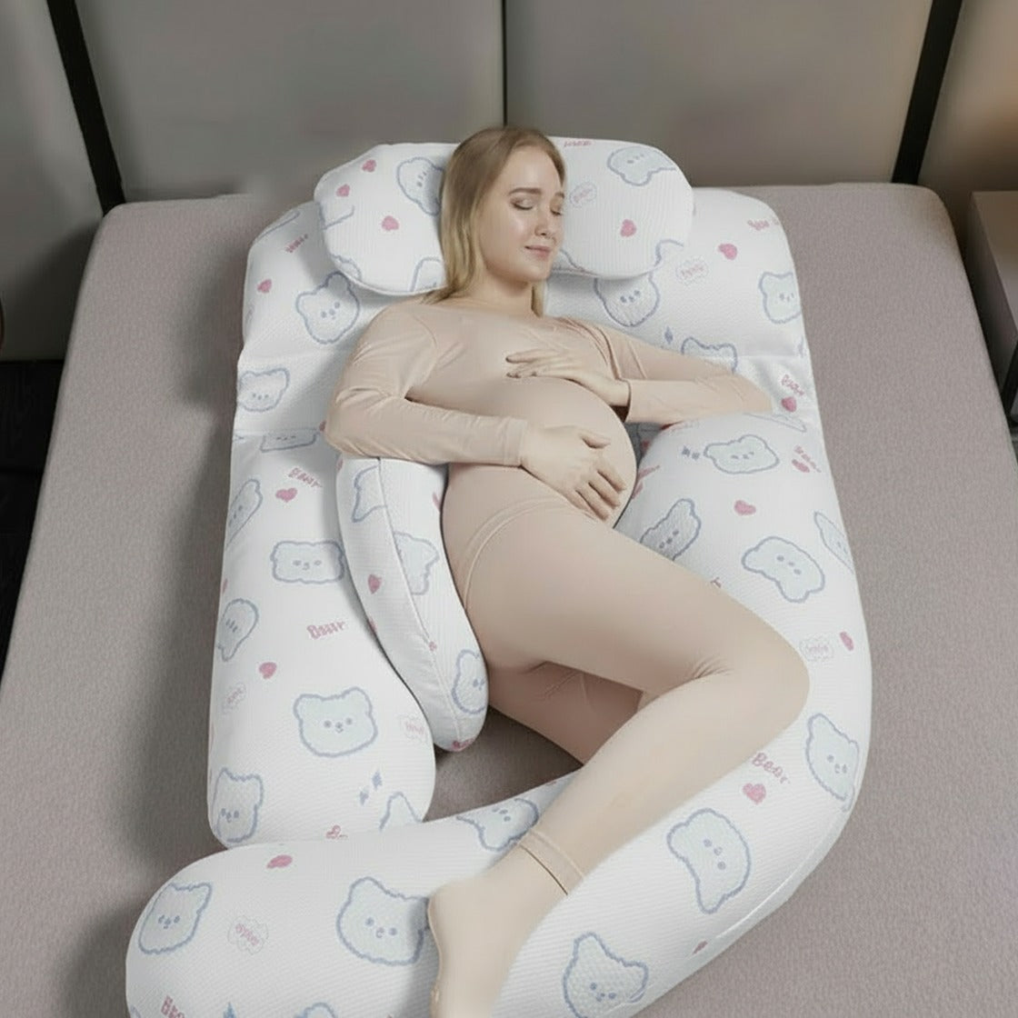 Pregnancy Pillow, Soft Maternity Body Pillow, Maternity Support Sleeping Pillow