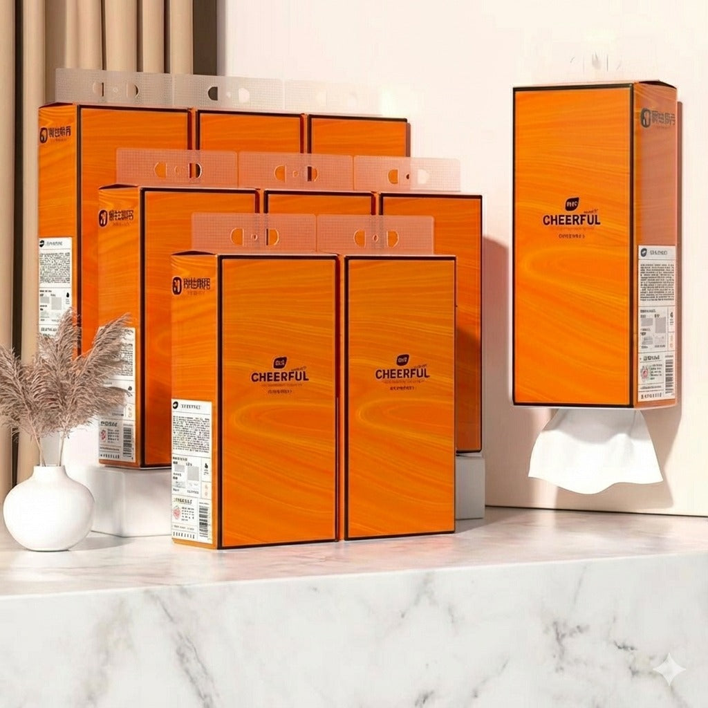 Thick & Skin-Friendly Tissue Paper - Four Layer Design Tissue Pack