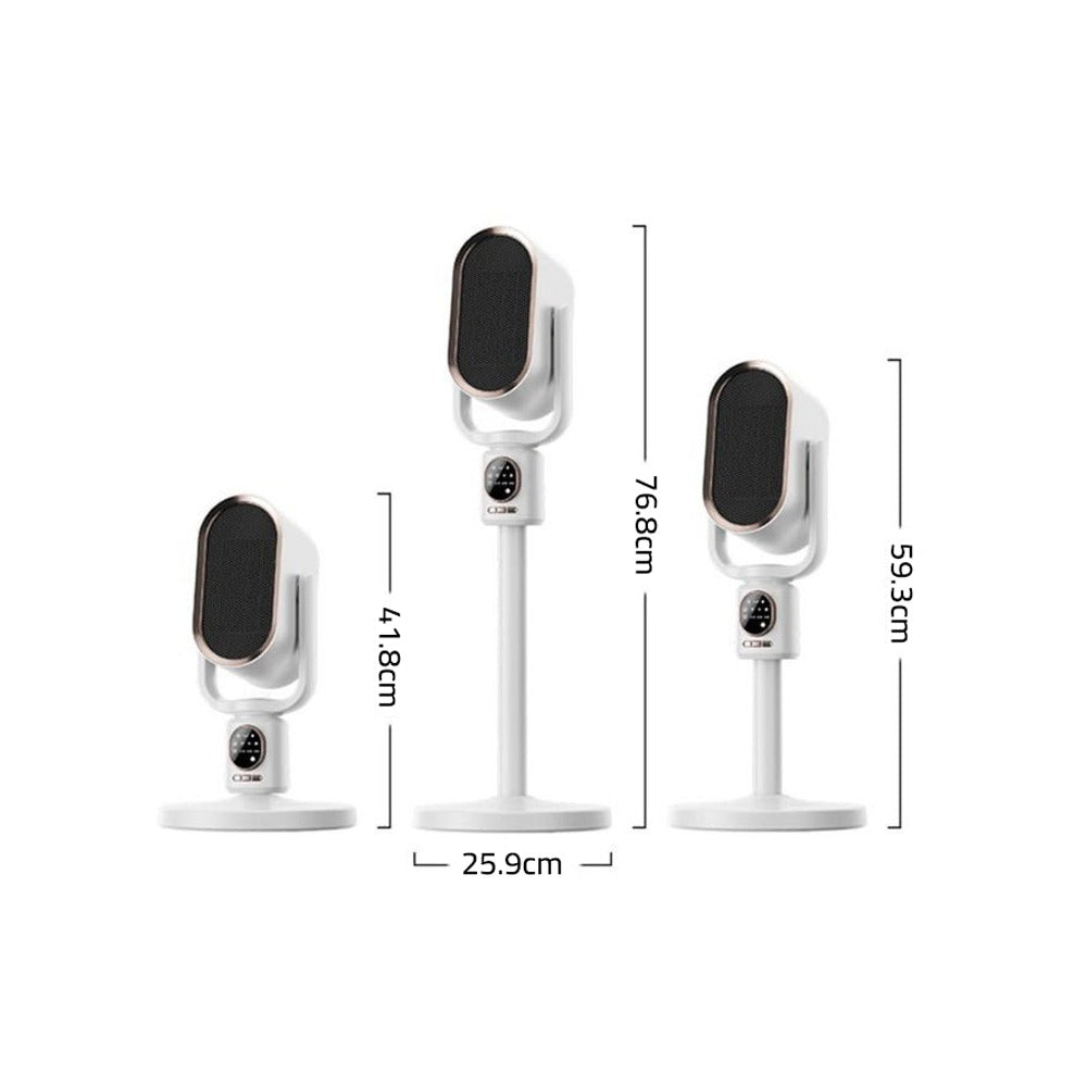 Automatic Shaking Head Fan Heater 1800W, Floor & Desktop Dual-Use Winter Heating Fan