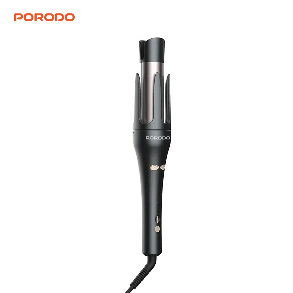 Porodo Lifestyle Automatic 2-In-1 Hair Styler, Fast Heating Hair Curler & Straightener