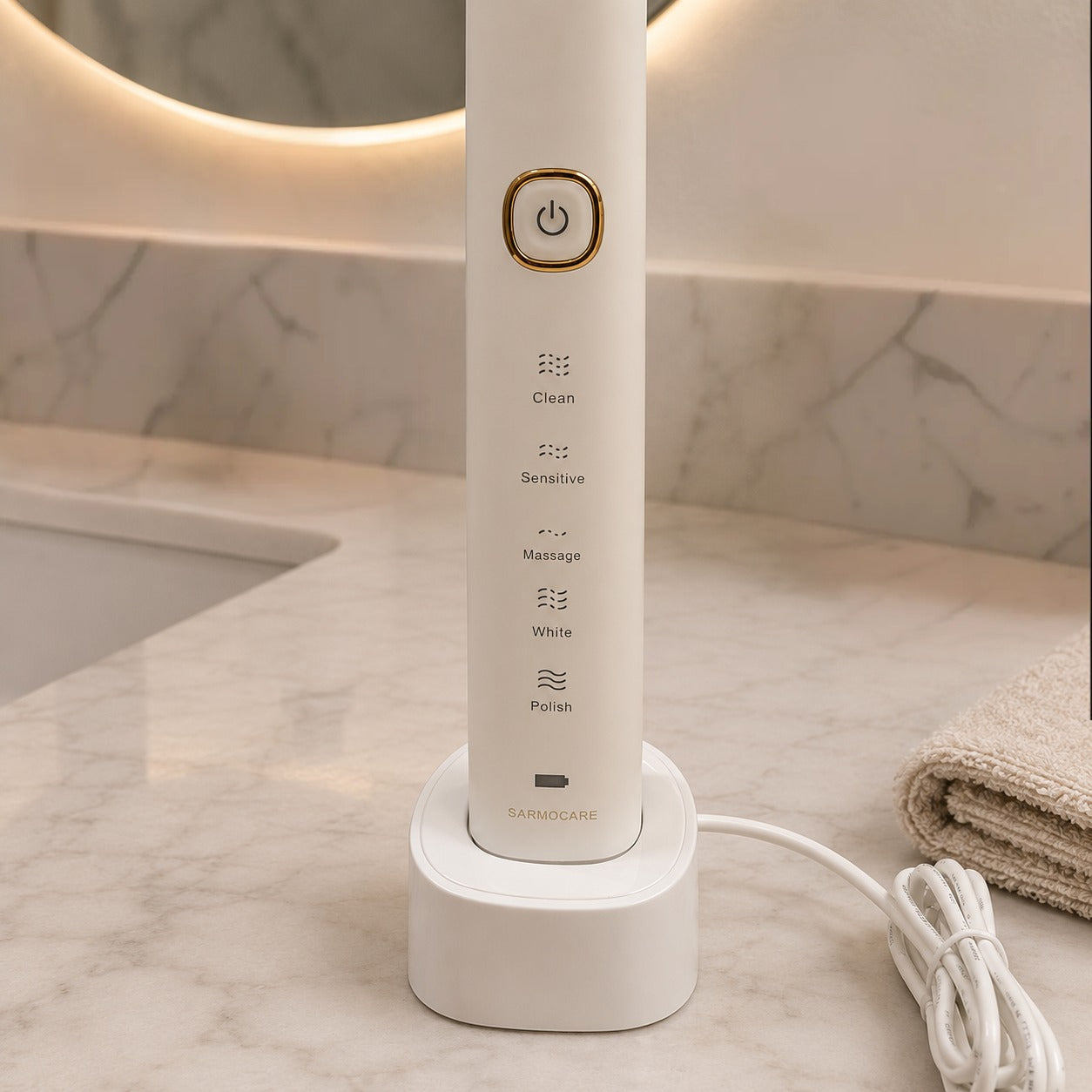 Electric Toothbrush with 5 Brushing Modes, Wireless Charging