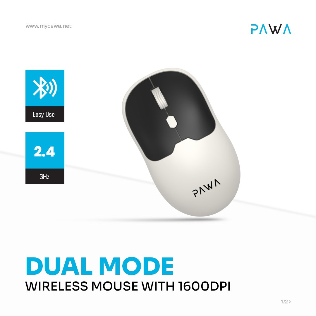 PAWA Dual Mode Wireless Mouse.