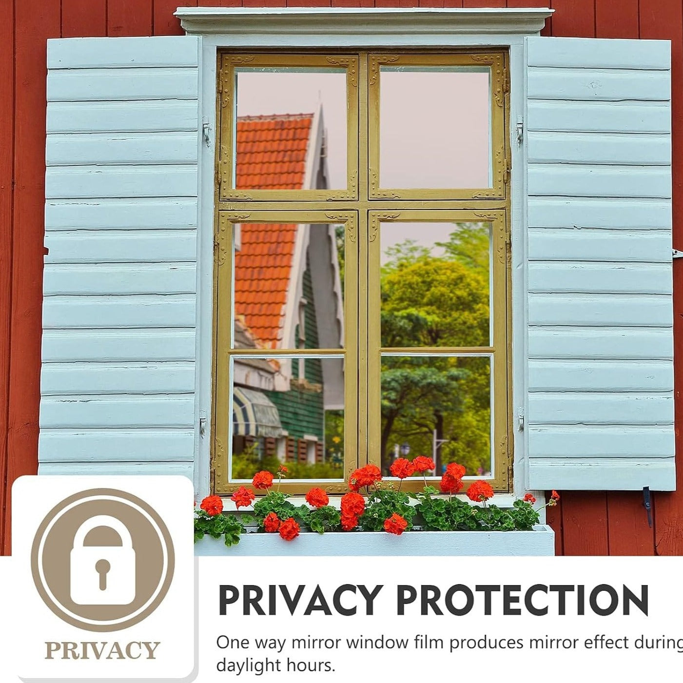 Window Privacy Film is Coated On the Window.