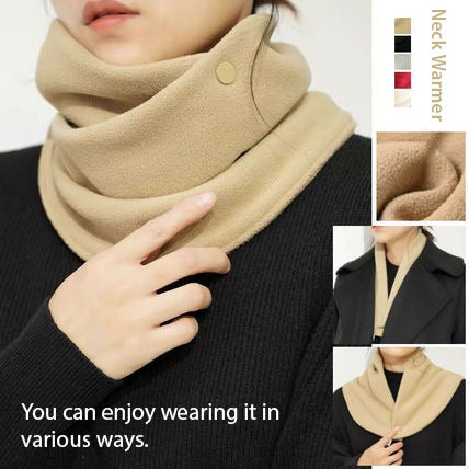 lady differently styled Winter Fleece Neck Scarf