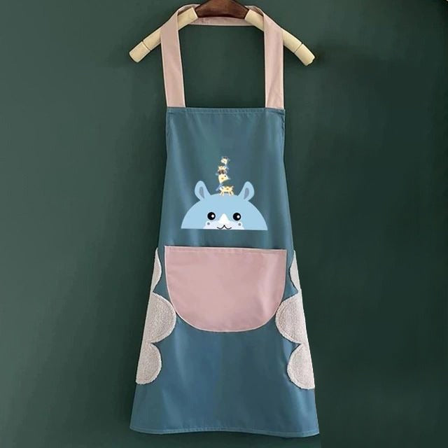 Wipeable Apron For Kitchen.