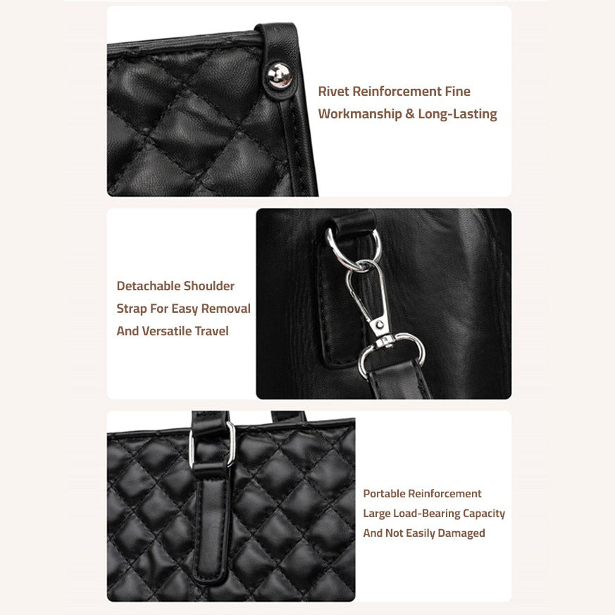 Parts Details Of Women Tote Lunch Bag.