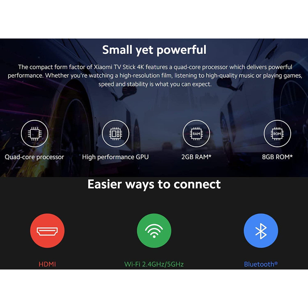 Xiaomi TV Stick 4K with a variety of features