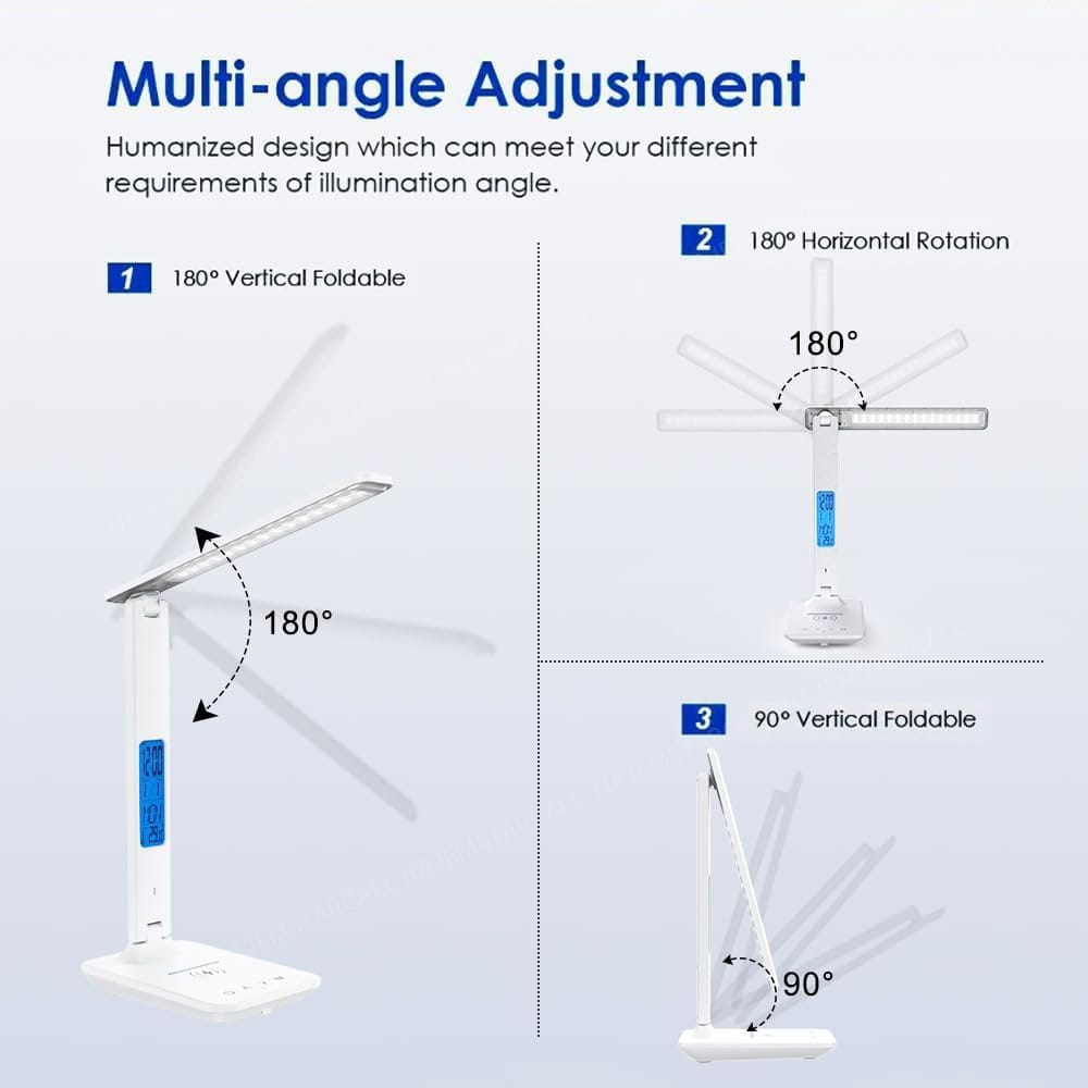 Angle Adjustment Of YESIDO DS20 Foldable Desk Lamp.