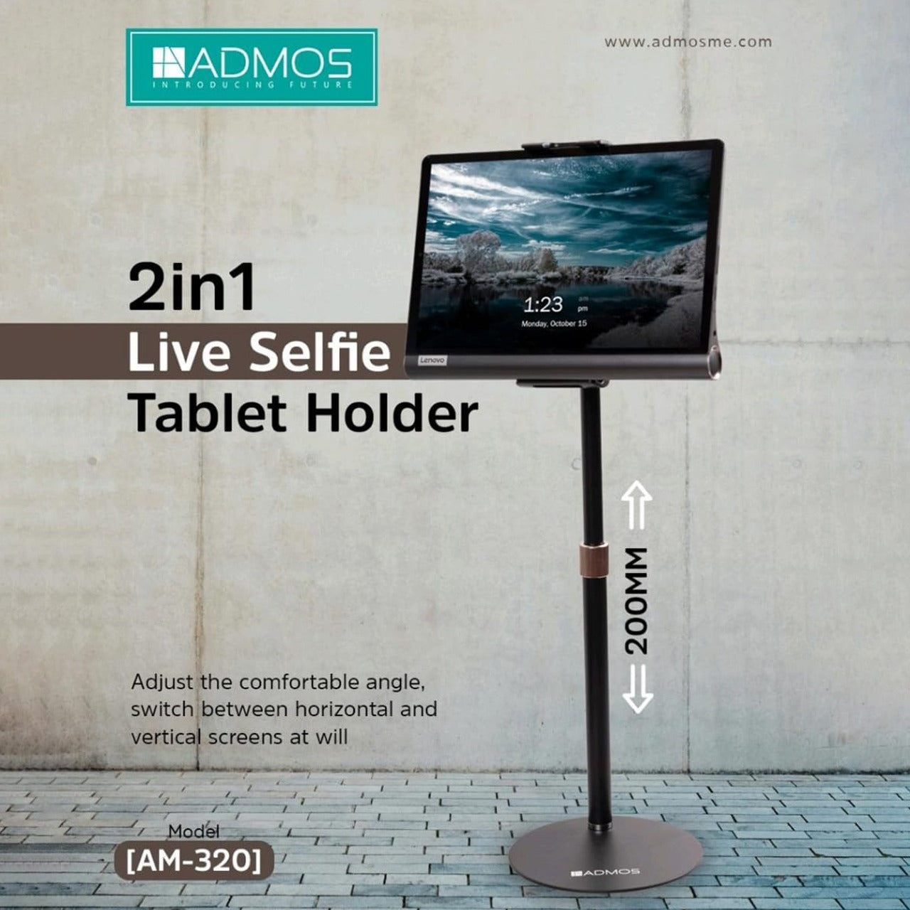 2 in 1 Live Selfie Tablet Holder.