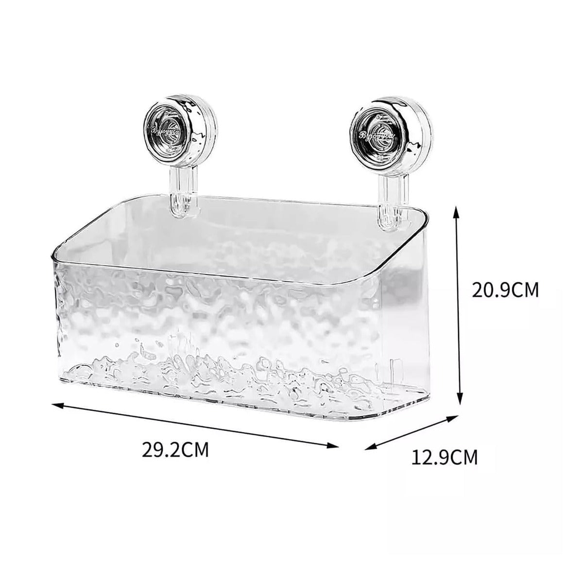 Bathroom wall storage rack with sizes