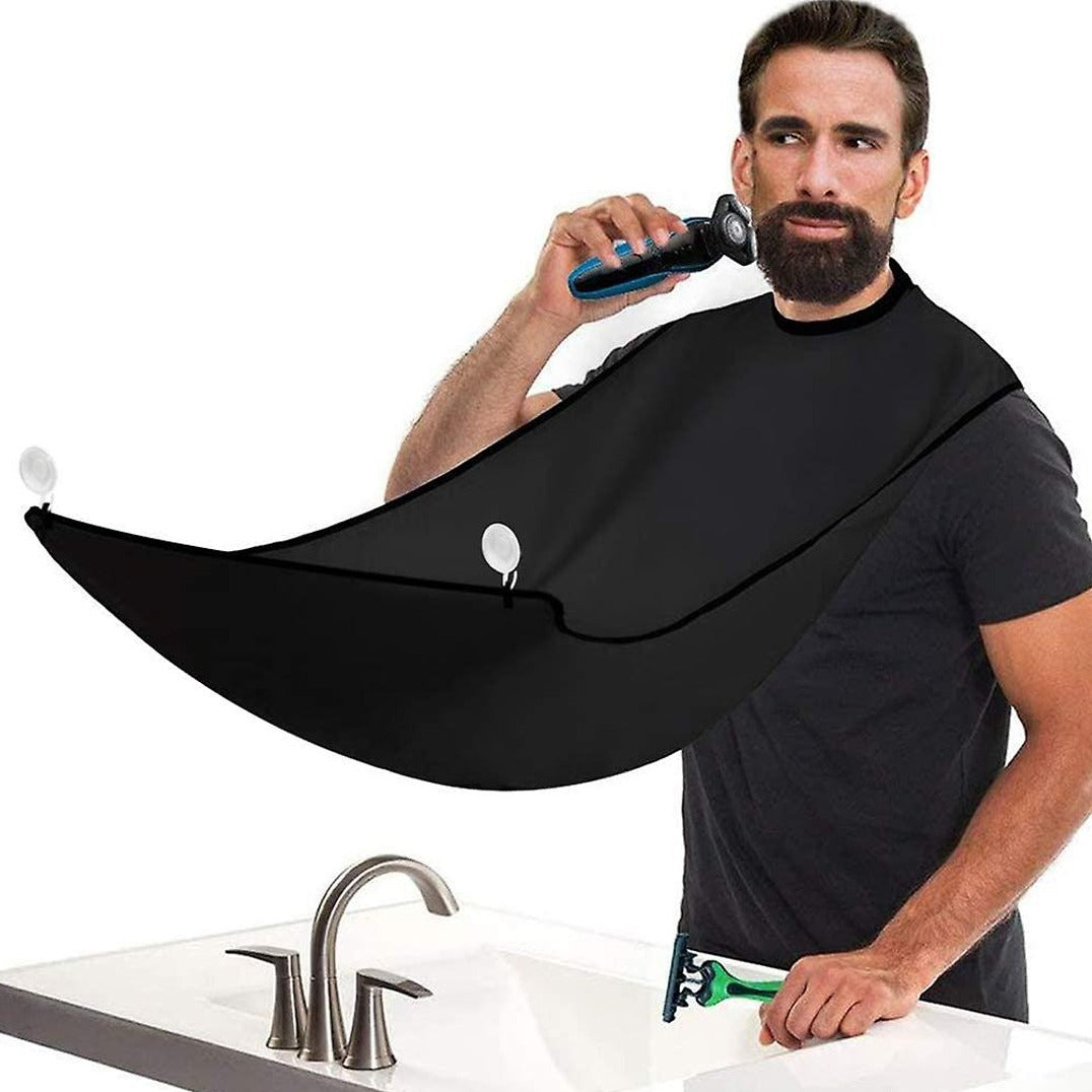 A Man with Beard Shaving Apron.