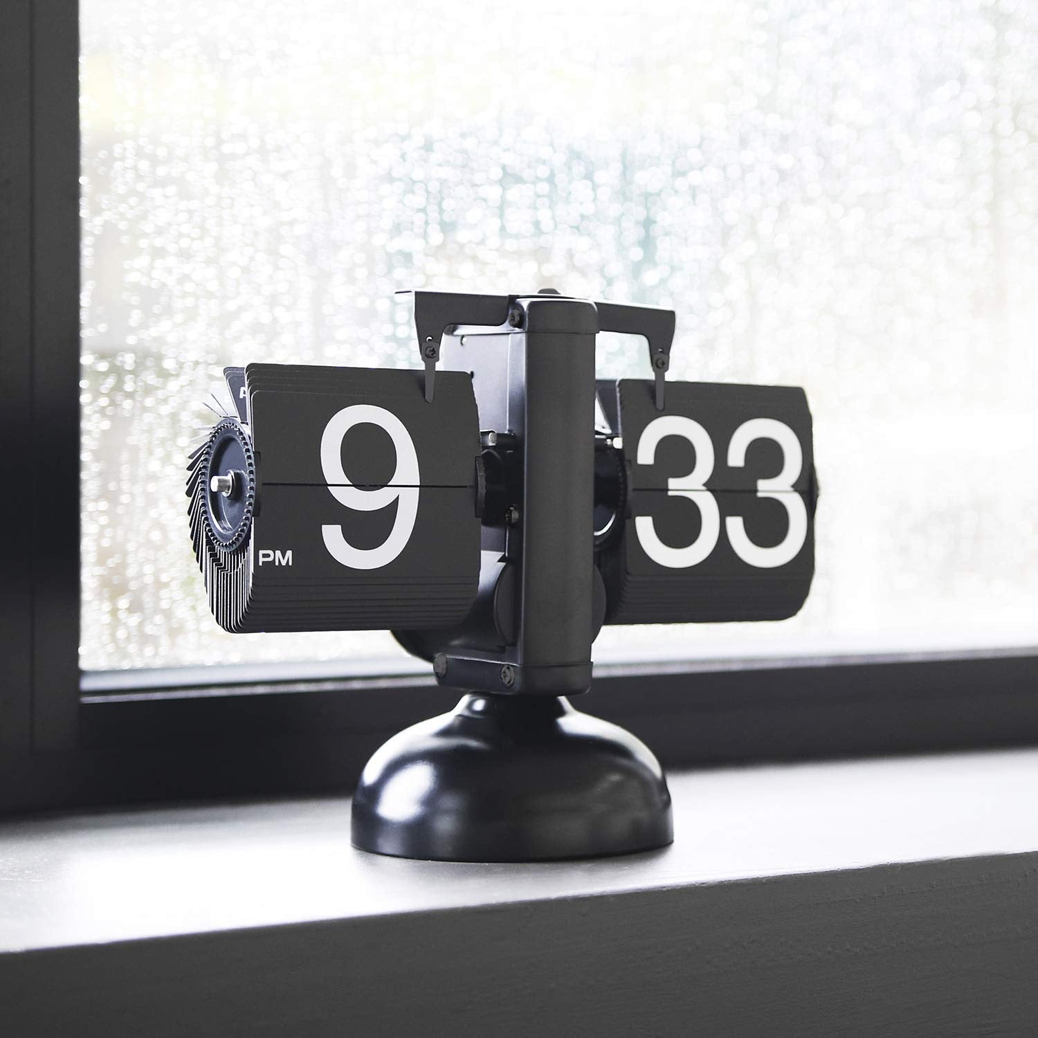 Flip Clock kept infront of window