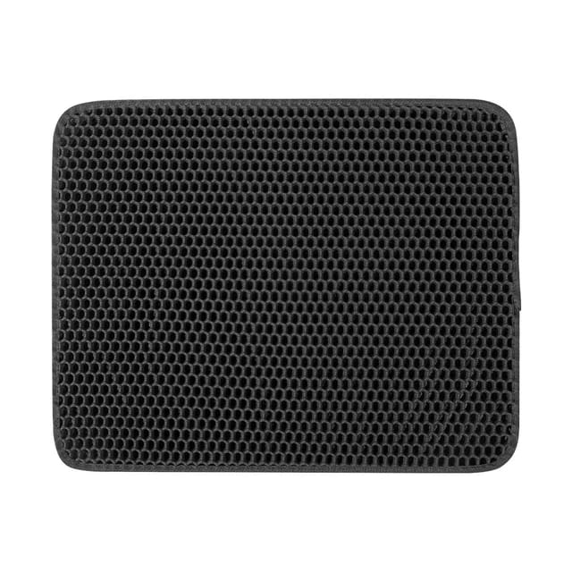 Cat Litter Tray Mat in Black.