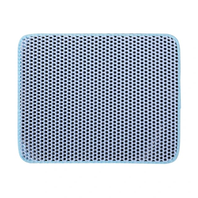 Cat Litter Tray Mat in Blue.