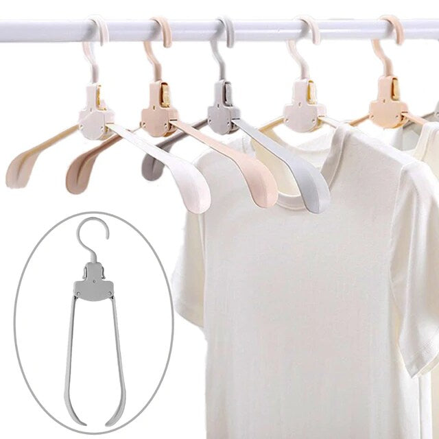 Foldable Travel Hangers Hold Cloths.