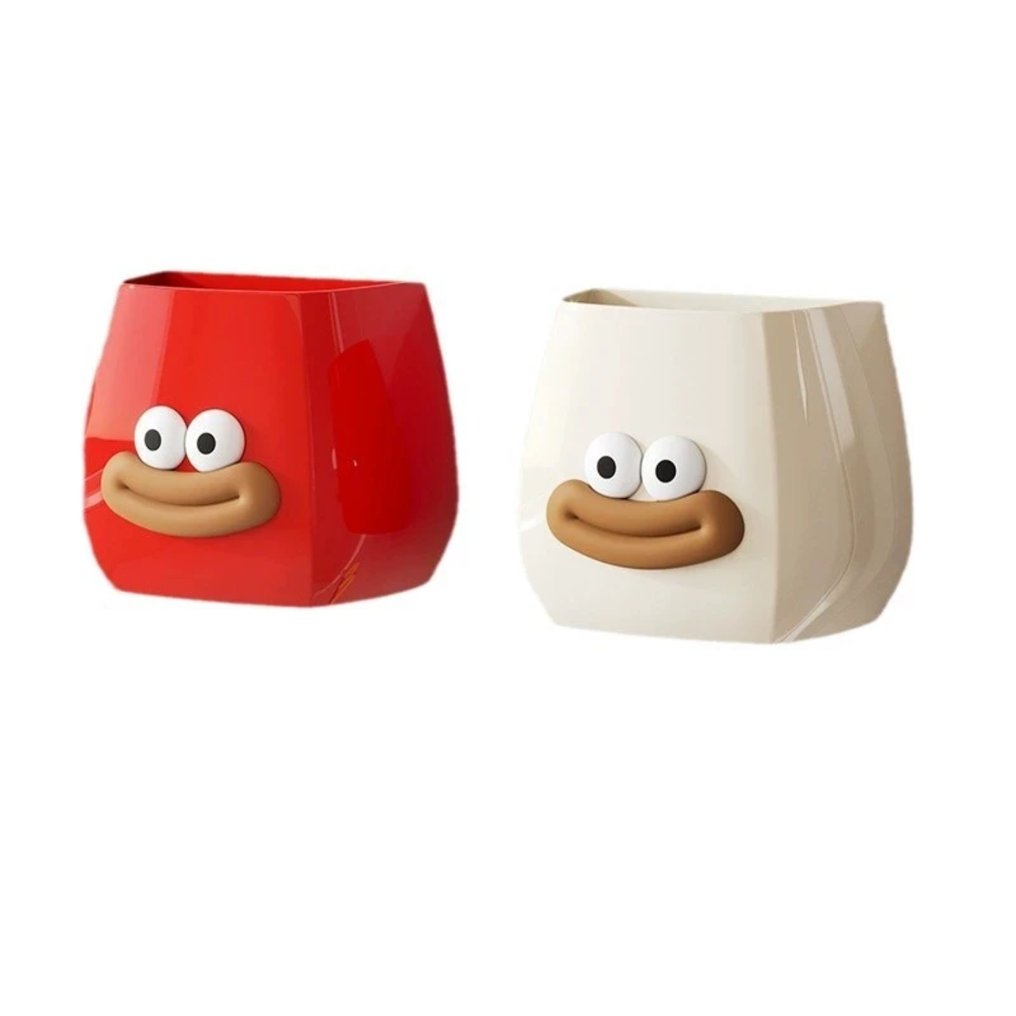 A cute cartoon-style desk organizerS