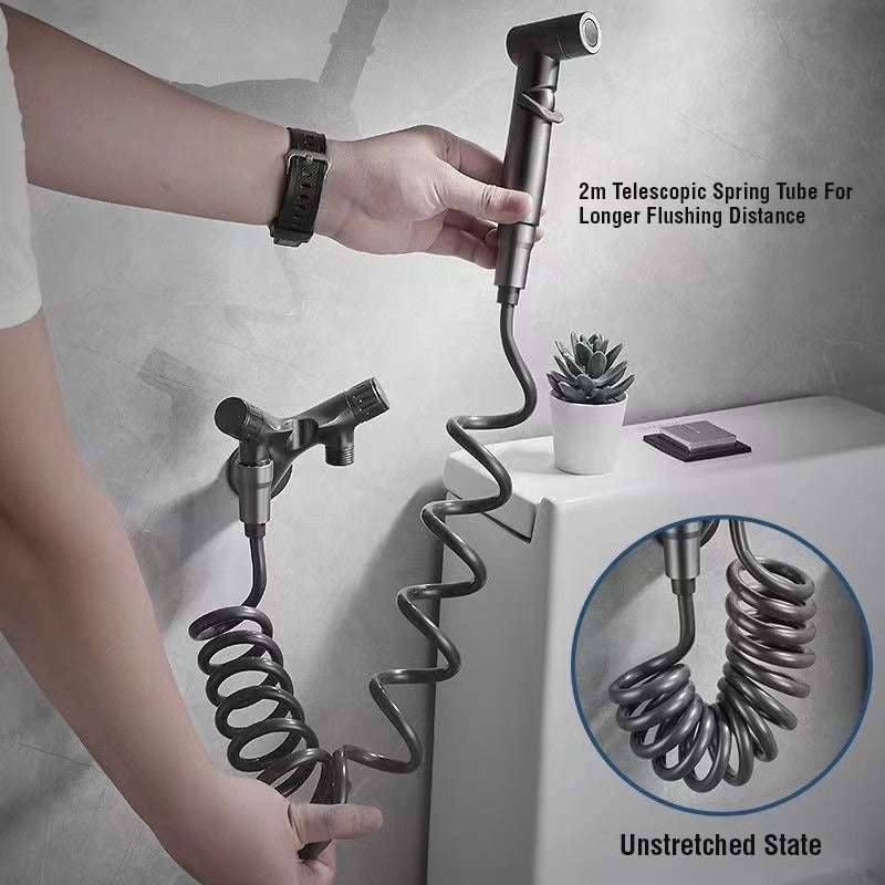 2M Telescopic Spring Tube of Dual Control Hand Shower.