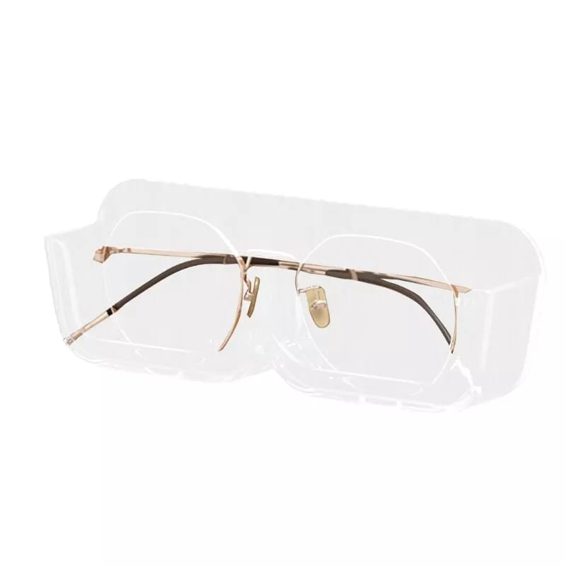 Transparent Wall Mounted Eye Glass Holder.