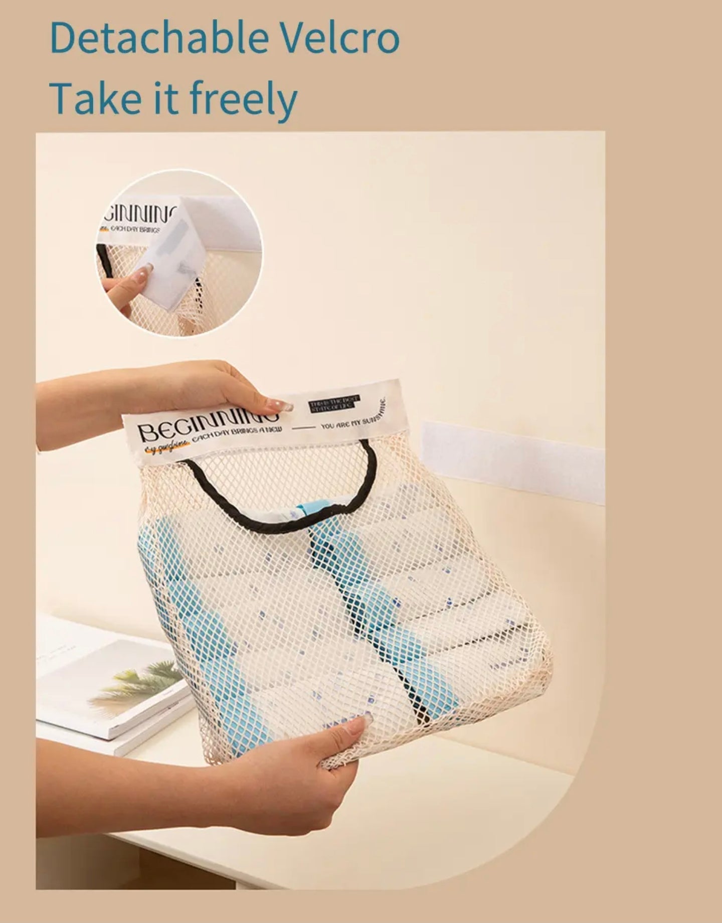 Grocery Bag Holder, Sticky Wall Mounted Storage Organizer Bag, Trash Bag Shopping Plastic Bag Organizer