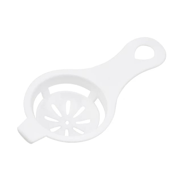 Showcasing White color Egg Separator Tool