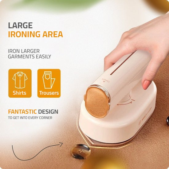 women ironing cloth with Moxedo 2 in 1 Dynamic Steam Flat Iron