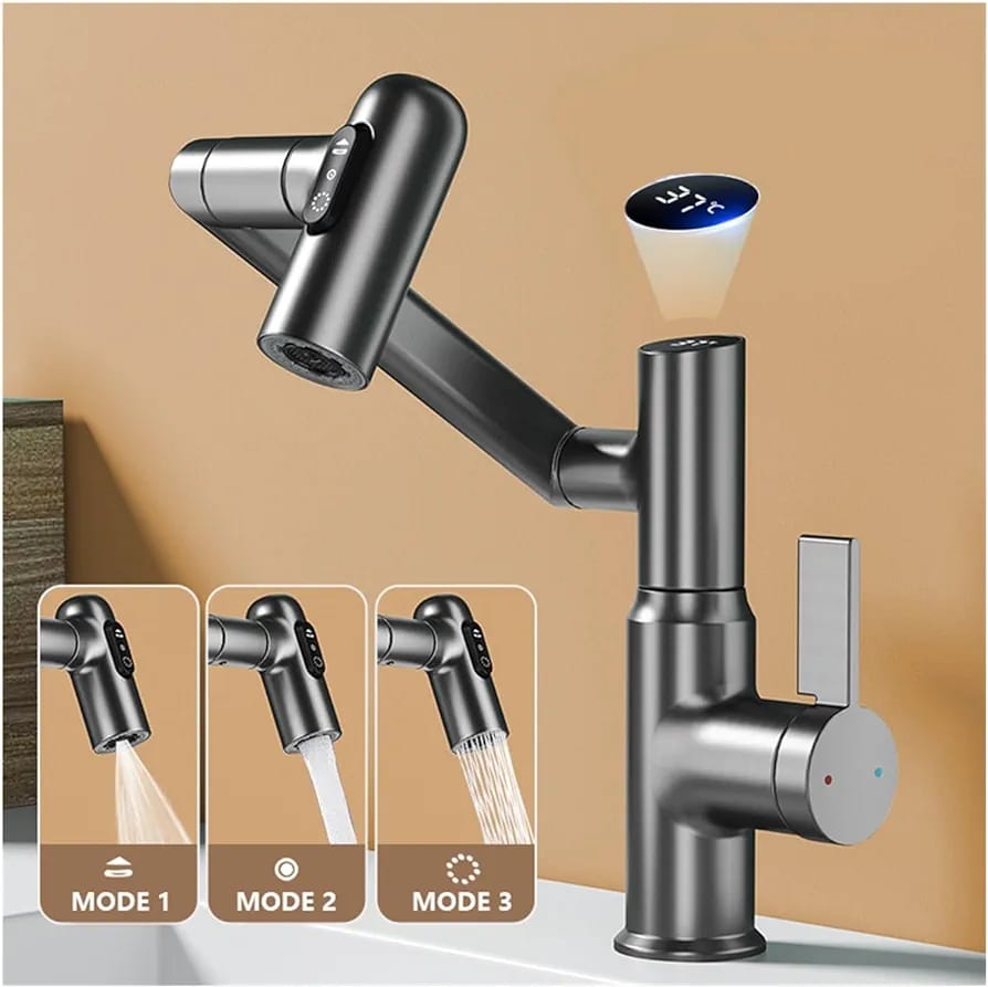 3 Modes of Digital Display LED Basin Faucet.