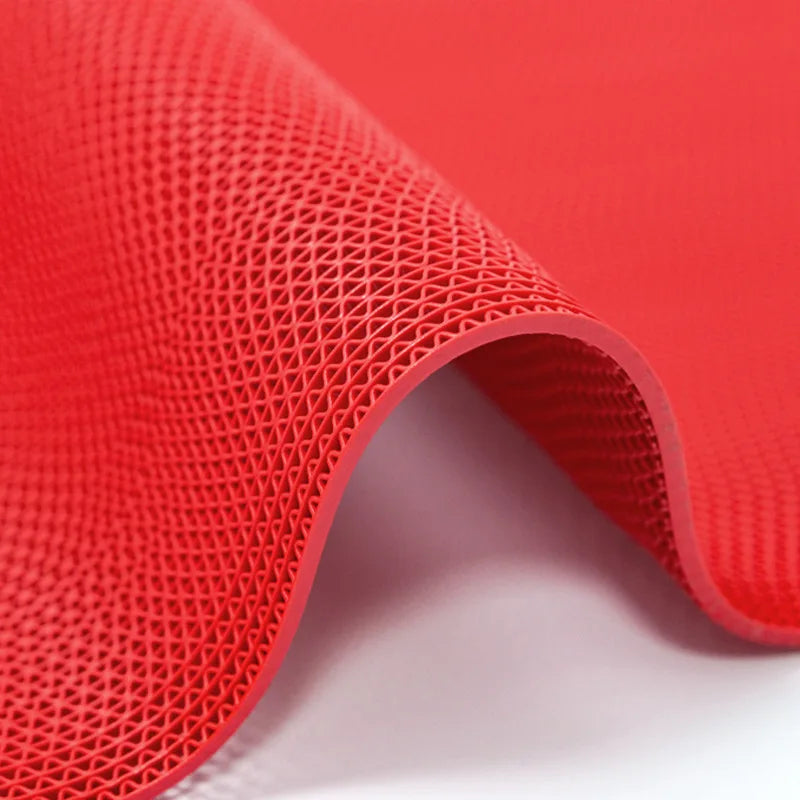 red non slippery rug