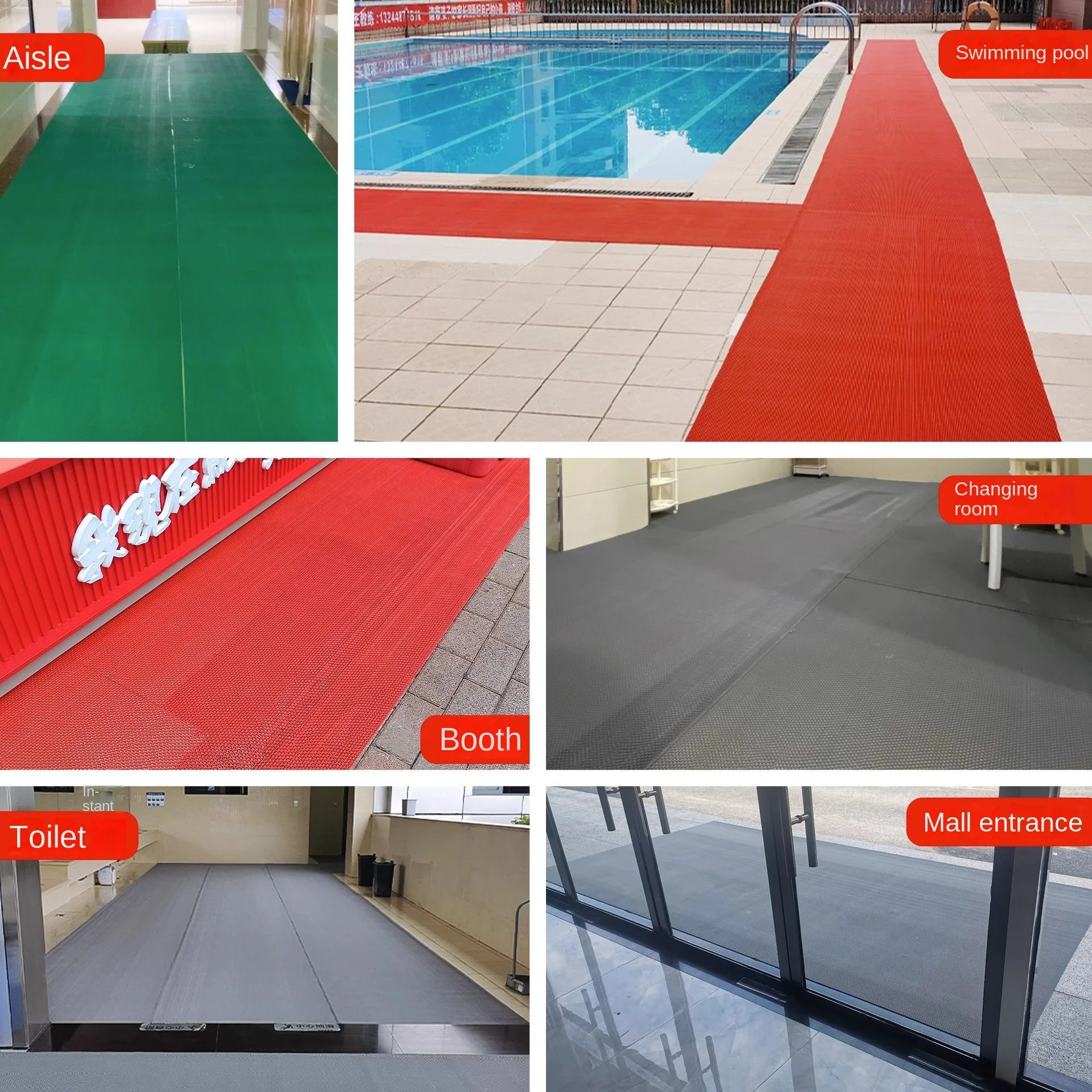 different places that can use non slippery rug