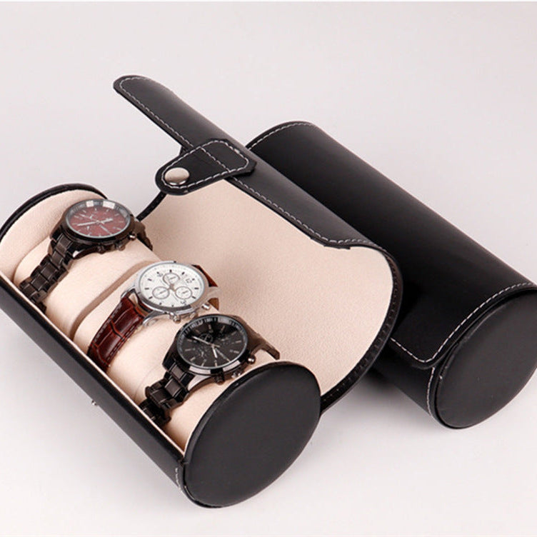 Watches are Organized in a Travel Watch Case Organizer.