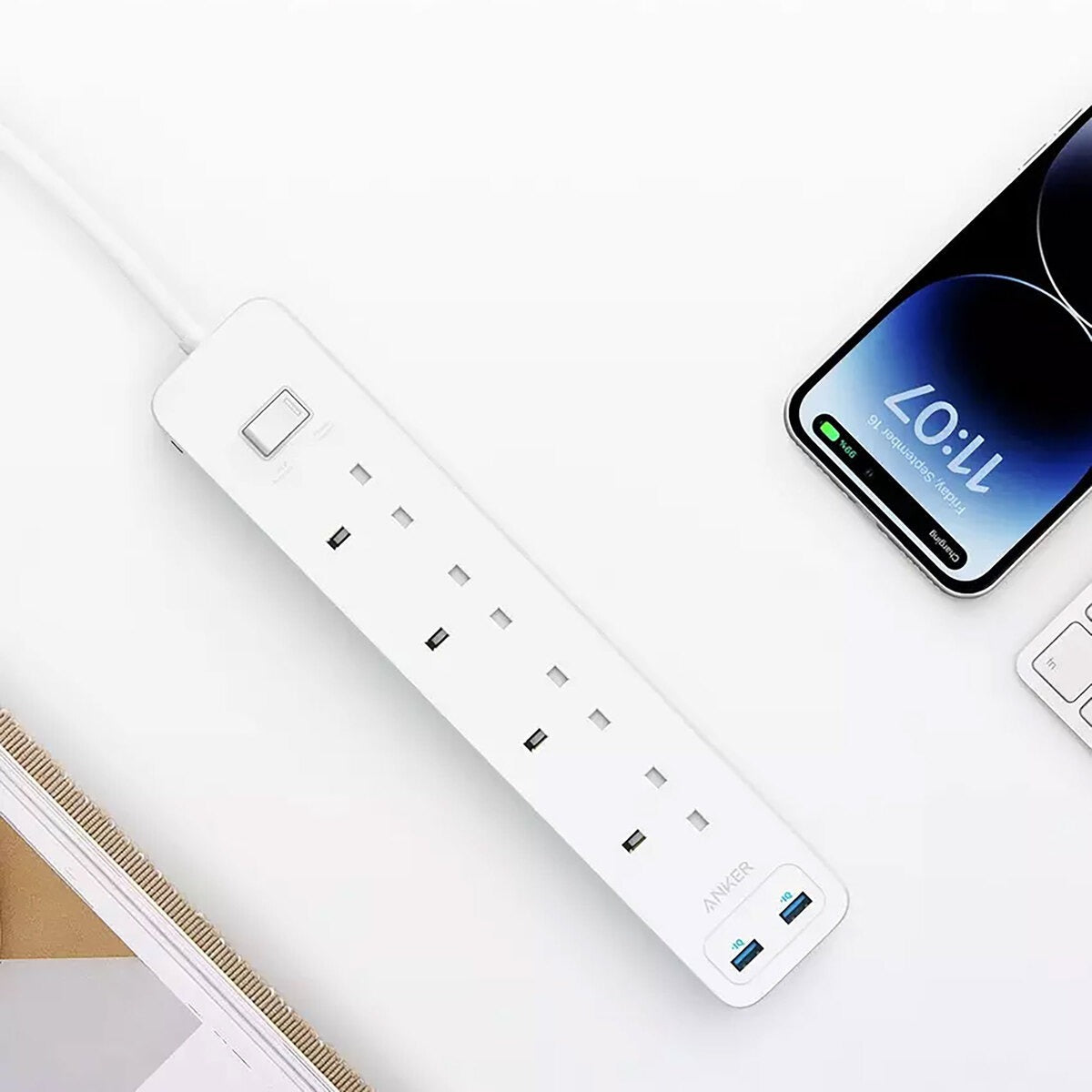 Versatile power strip with USB connectivity