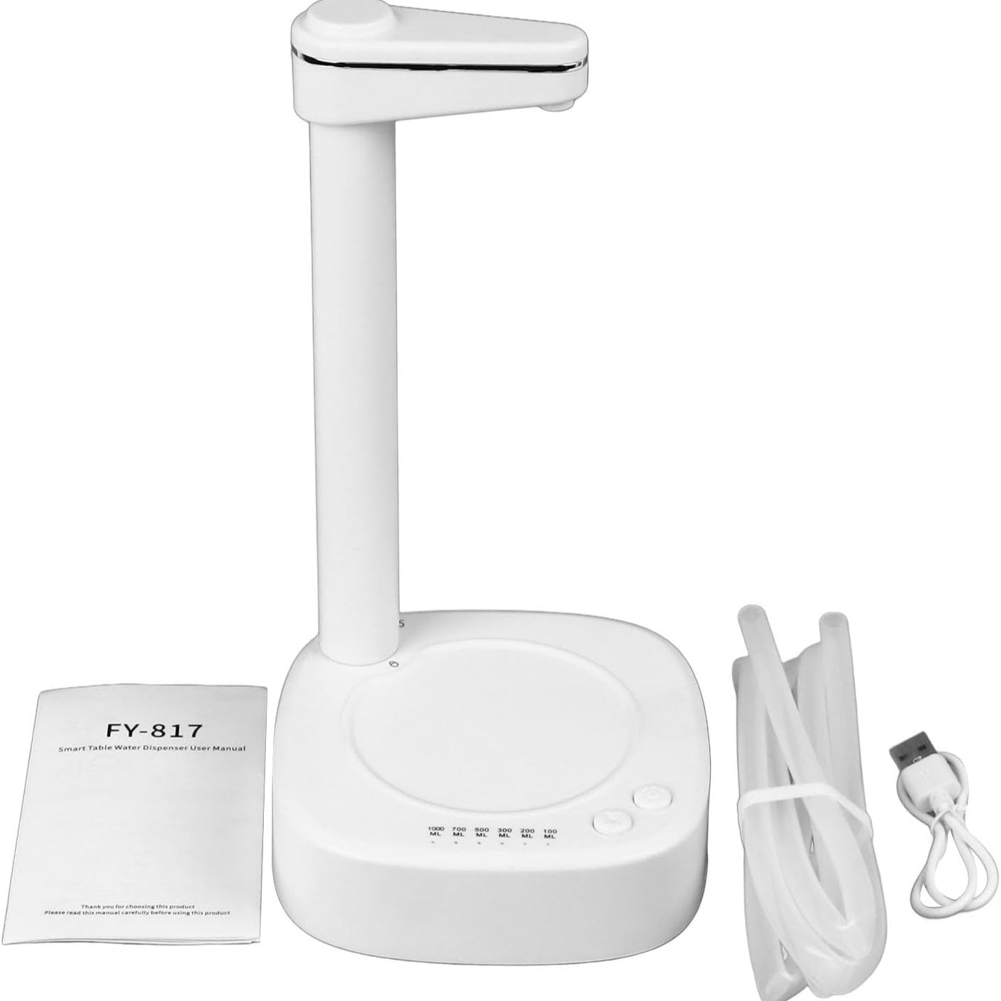 package includes of desktop water pump