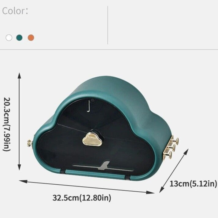 Wall Mounted Creative Cloud Tissue Box size