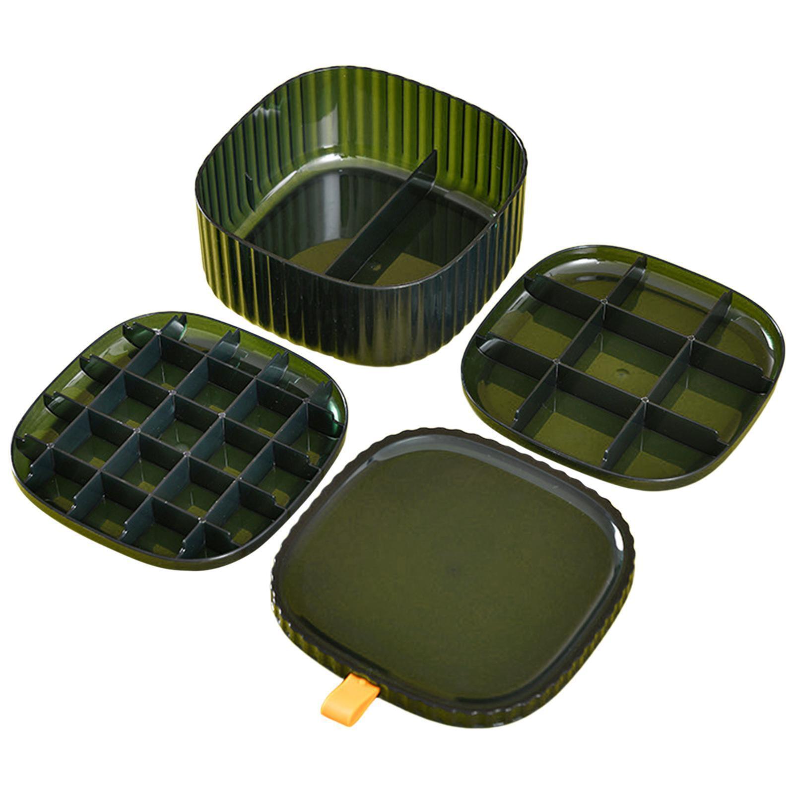 Cosmetic / Jewelry Storage Box with Lid, Earring Holder Container