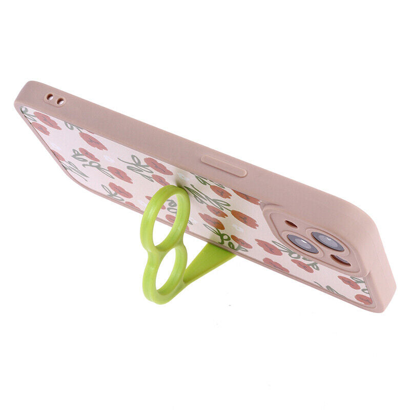 Finger Ring Support Mobile Phone Grip Holder installed on the mobile