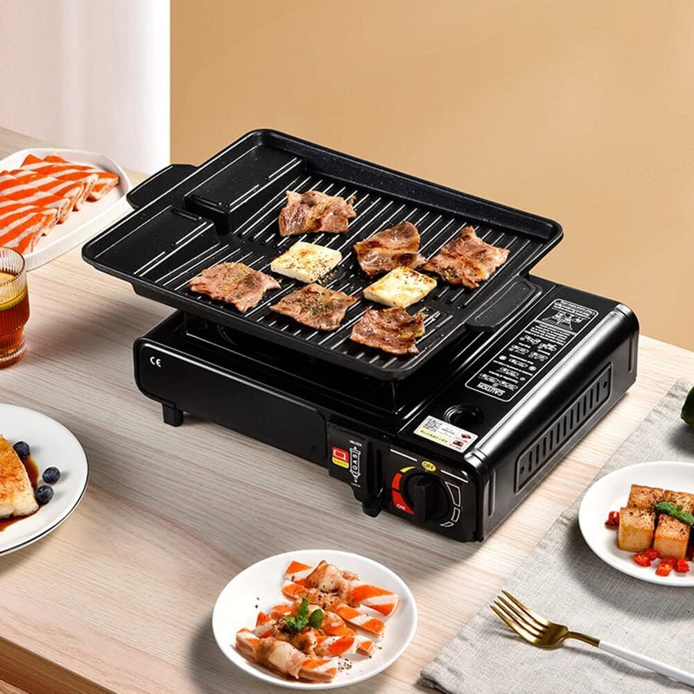 Portable Gas Stove with Carrying Case for Outdoor Camping, Hiking, Picnics