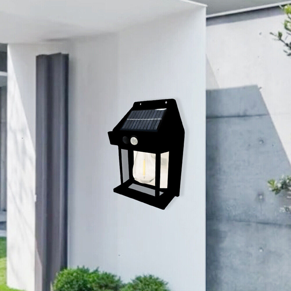 Solar LED Outdoor Wall Lamp, IP65 Waterproof Vintage Style Solar Yard Lamp