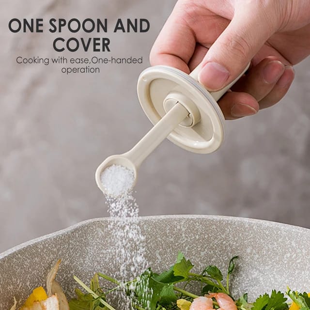 Spoon of Glass Seasoning Jar.
