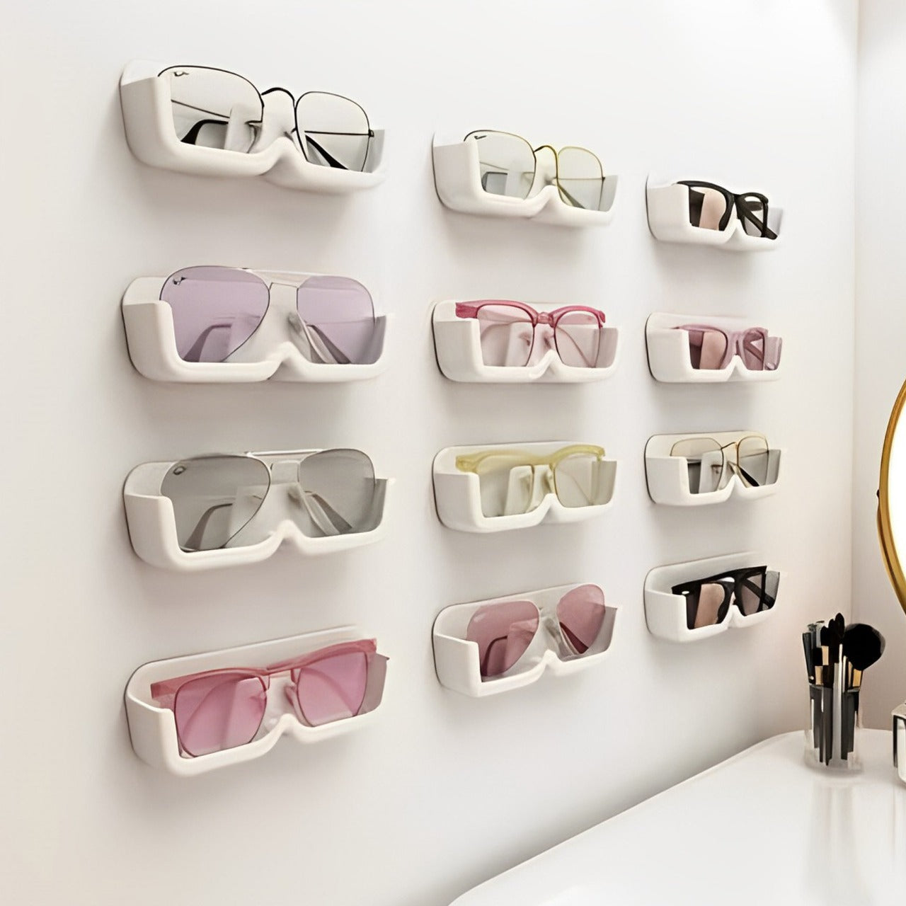 Wall Mounted Eye Glass Holder.