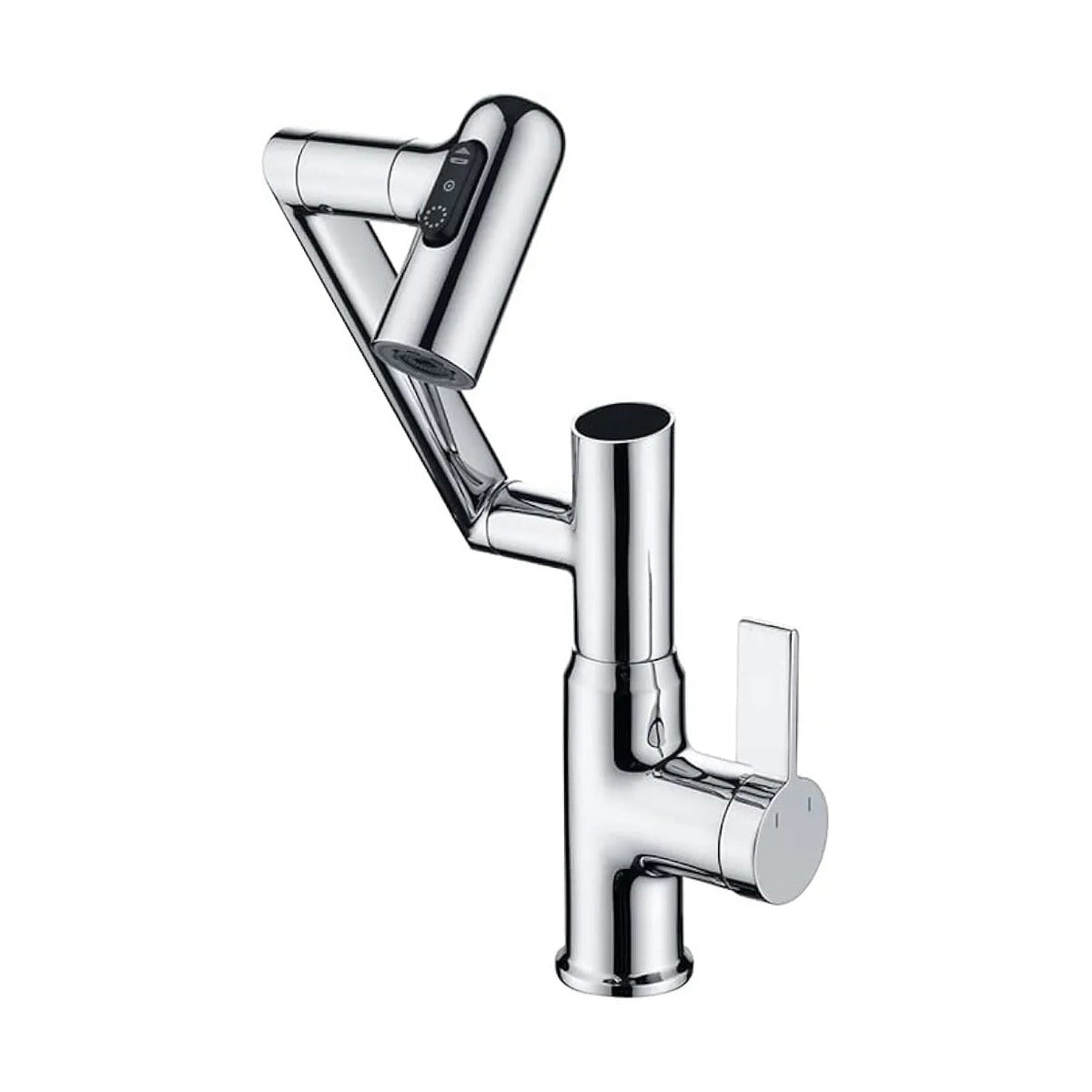 Silver Digital Display LED Basin Faucet.