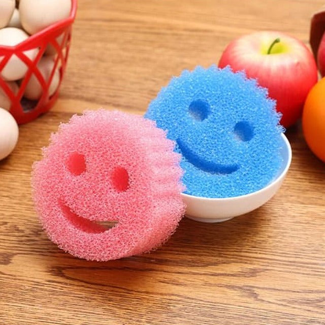 Set of Smiley Face Kitchen Scrubber.