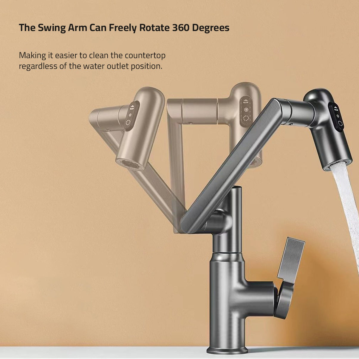 360° Rotating Kitchen Faucet.