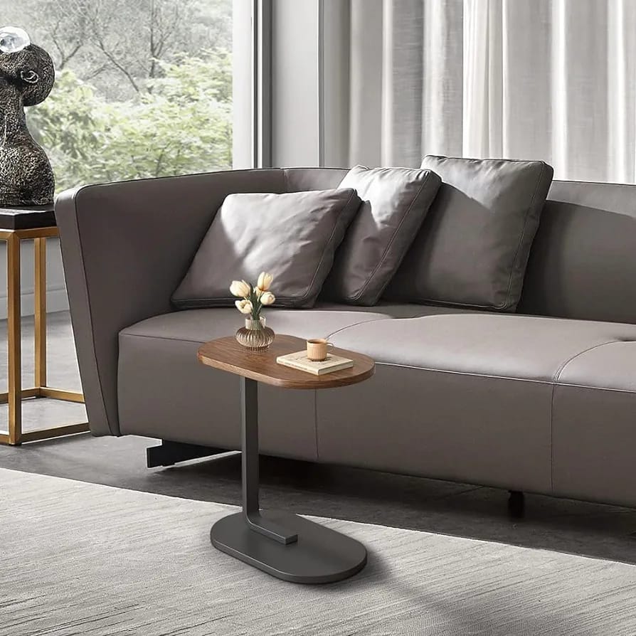 C-Shaped Tea Table in Living Area.
