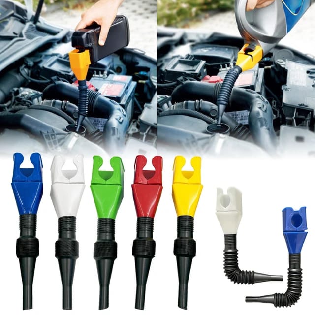 Fuel is Filled Using Fuel Funnel.
