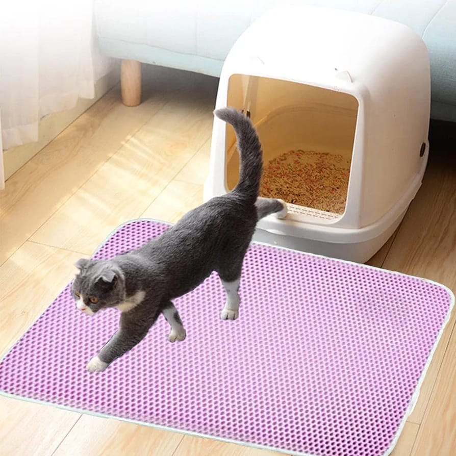 Pink Litter Tray Mat.