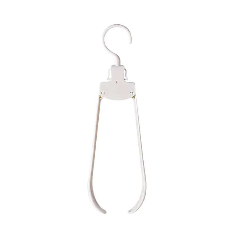 White Foldable Travel Hangers.