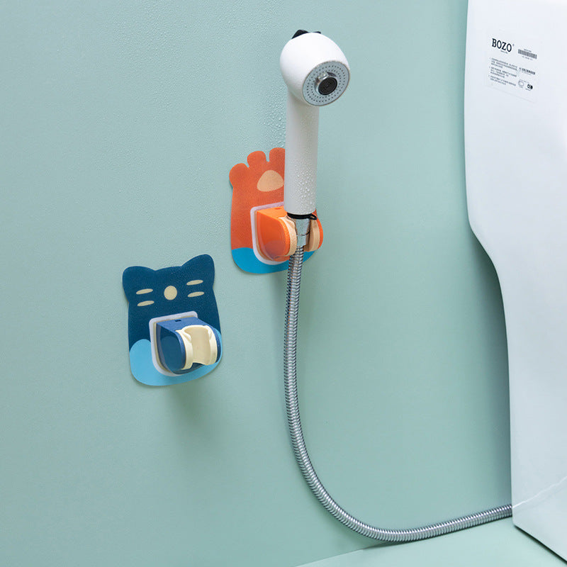 2 Wall Mount Punch-free Cartoon Shower Bracket