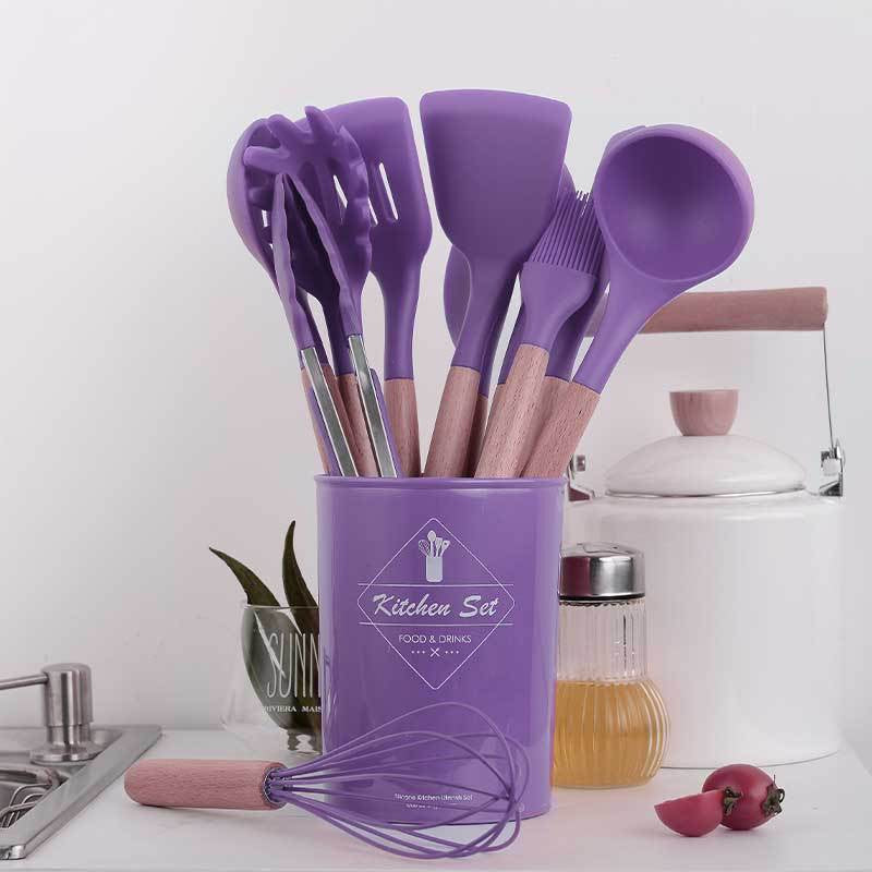 12 Pcs Non Stick Silicone Kitchen Utensils Cooking Tools Set